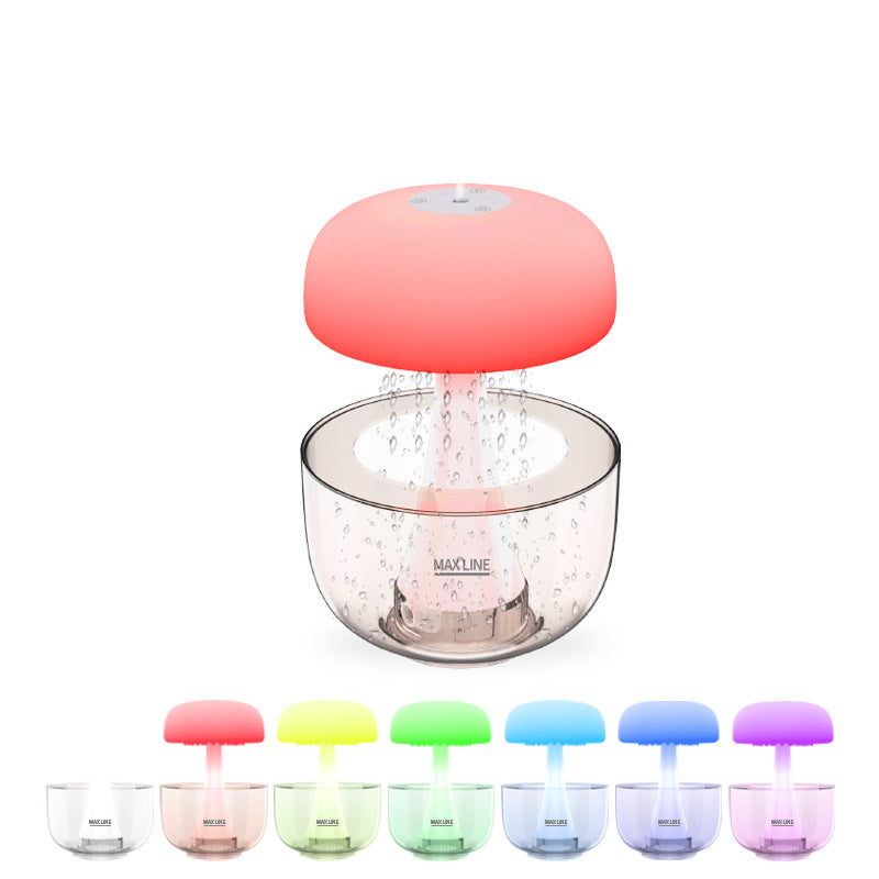 Jellyfish Raindrop Ultrasonic Humidifier with Seven-Color Ambient Lighting