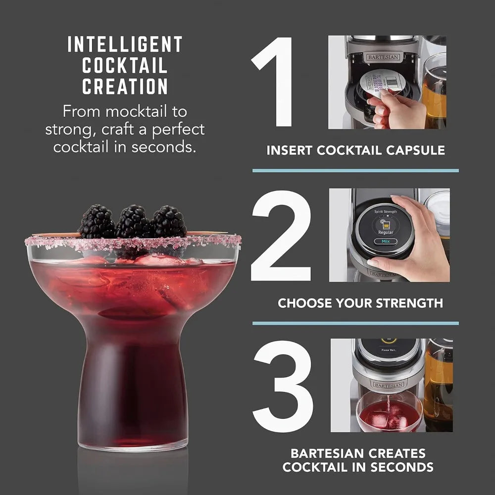 Duet Cocktail Machine: Perfect Drinks with 2-Spirit Bottle Design