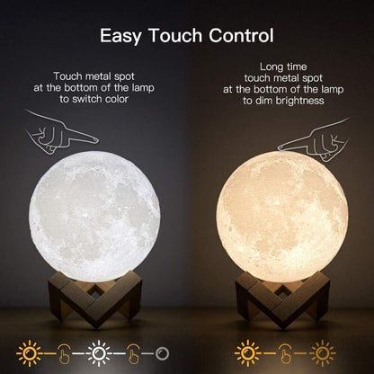 Moon Lamp Aroma Essential Oil Diffuser LED Night Light Planetary Mist Humidifier