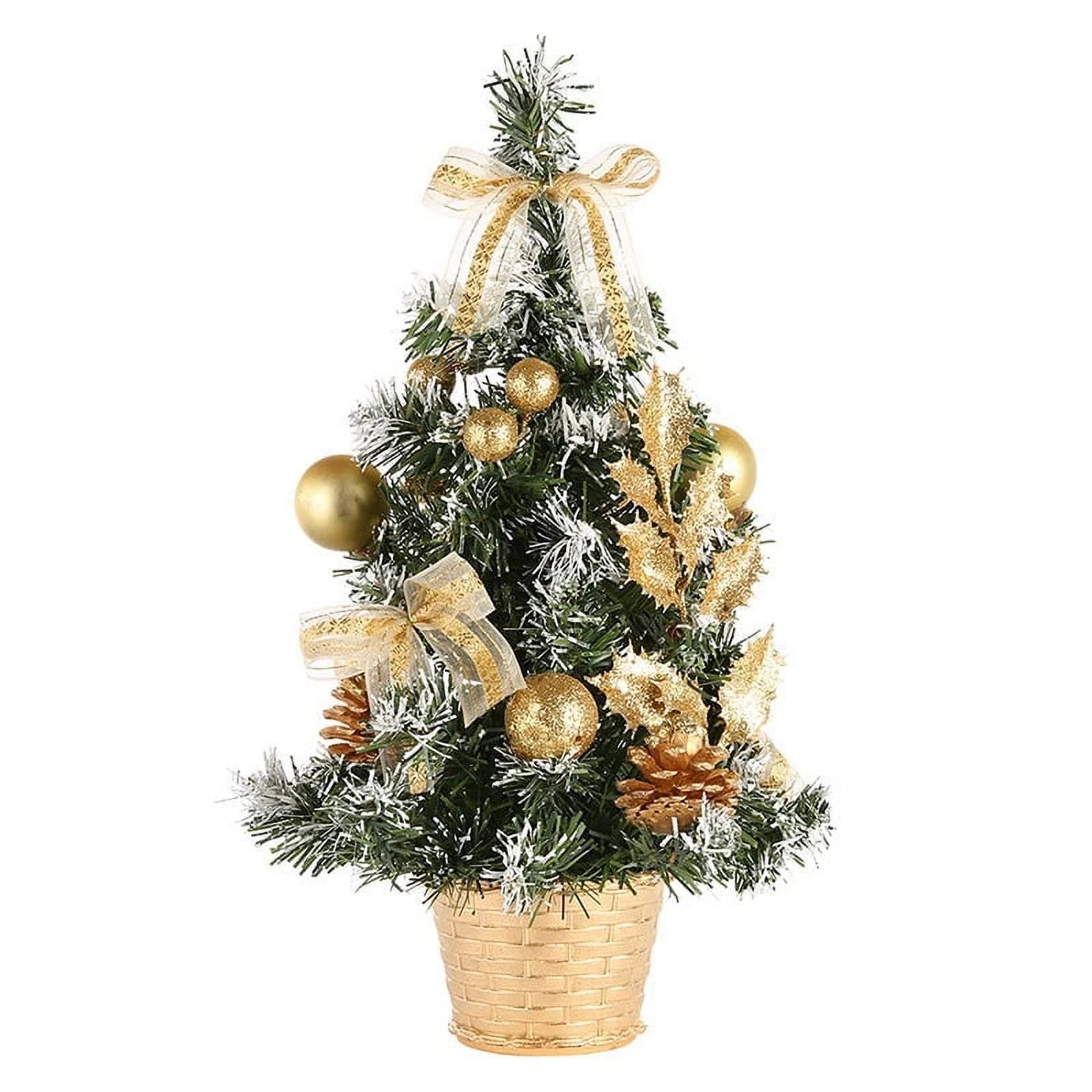 Clearance! Mini Artificial Christmas Tree Christmas Decoration for Table and Desk Tops Small Christmas Pine Tree Perfect Tabletop Xmas Decoration for Your Home and Office