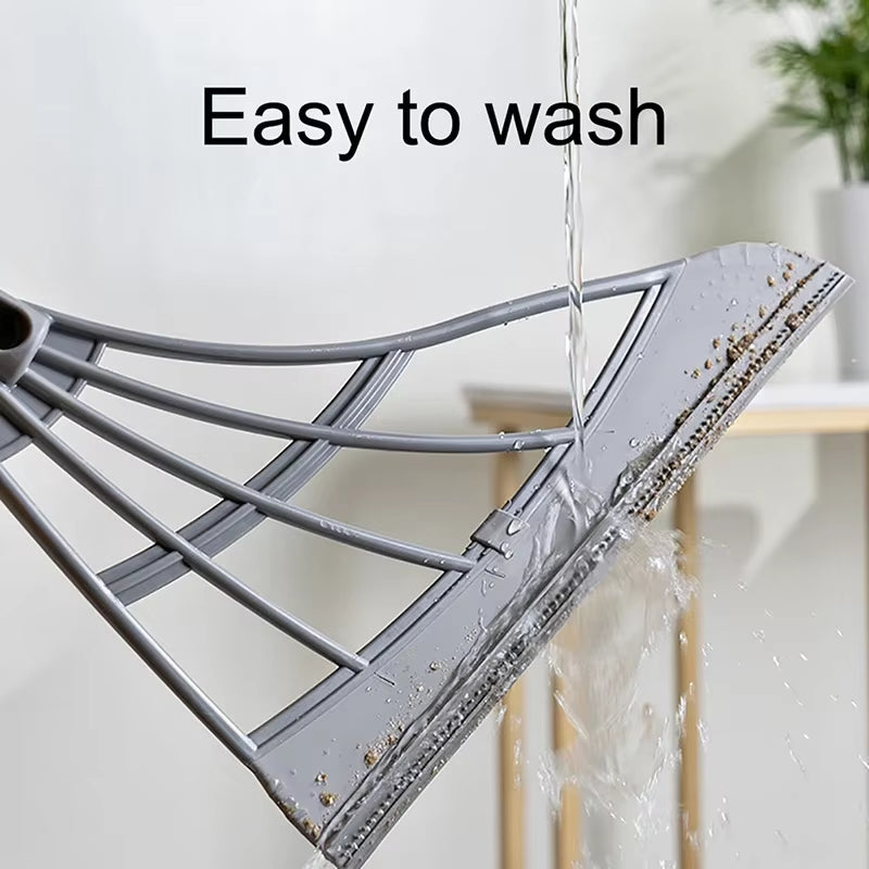 Technology Magic Broom Set for Household Cleaning, Includes Sweeping Broom, Bathroom Floor Scraper, and Wiper