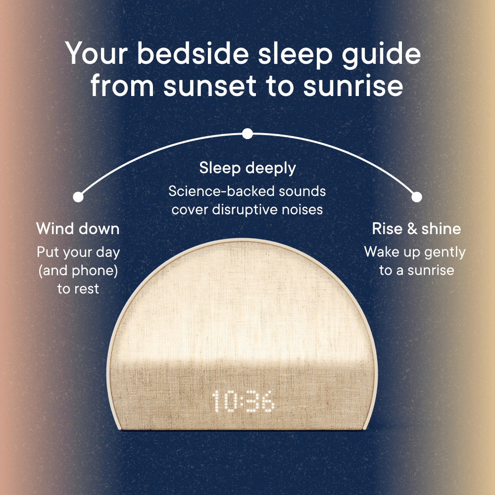 Restore2 Sunrise Alarm Clock, Sound Machineー Your Bedside Sleep Guide, White Noise, Custom Sleep Routines, Dimmable Clock, Deep Sleep, Wake up Rested