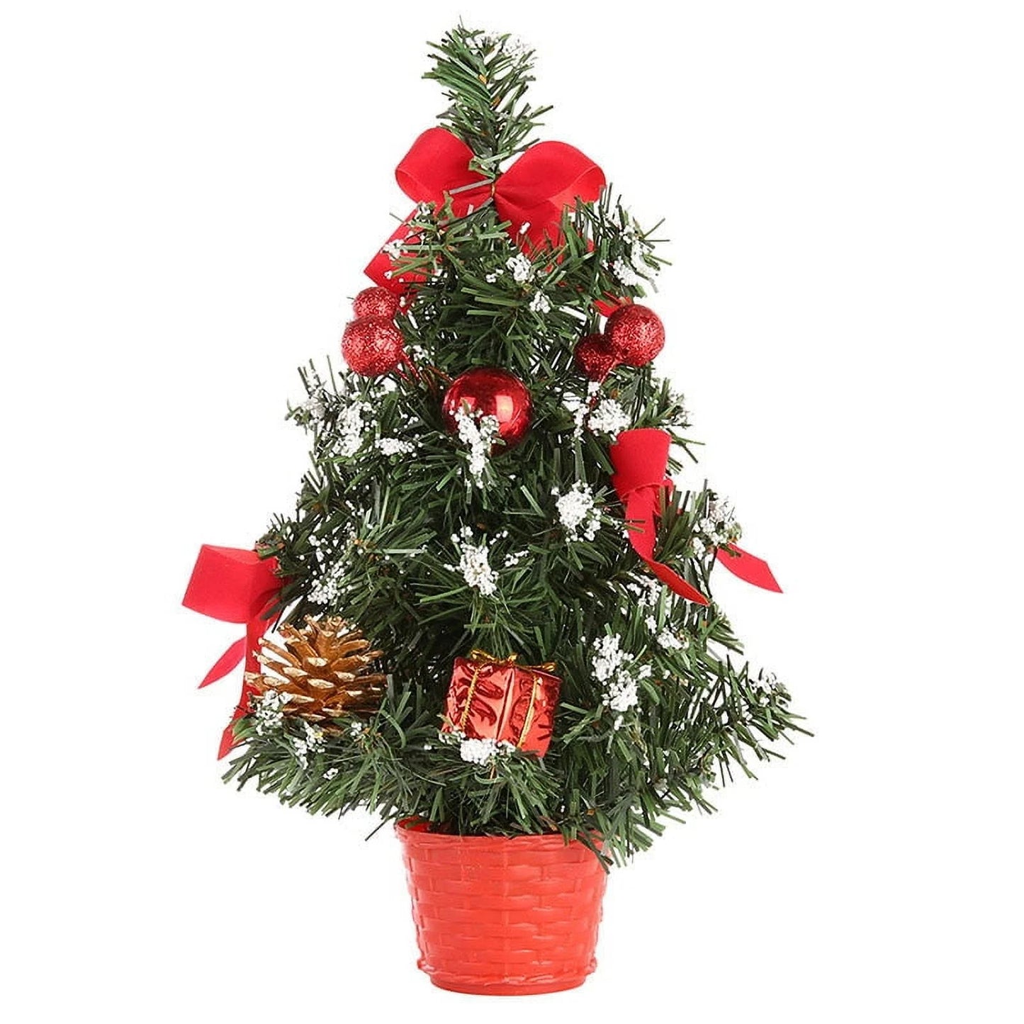 Clearance! Mini Artificial Christmas Tree Christmas Decoration for Table and Desk Tops Small Christmas Pine Tree Perfect Tabletop Xmas Decoration for Your Home and Office