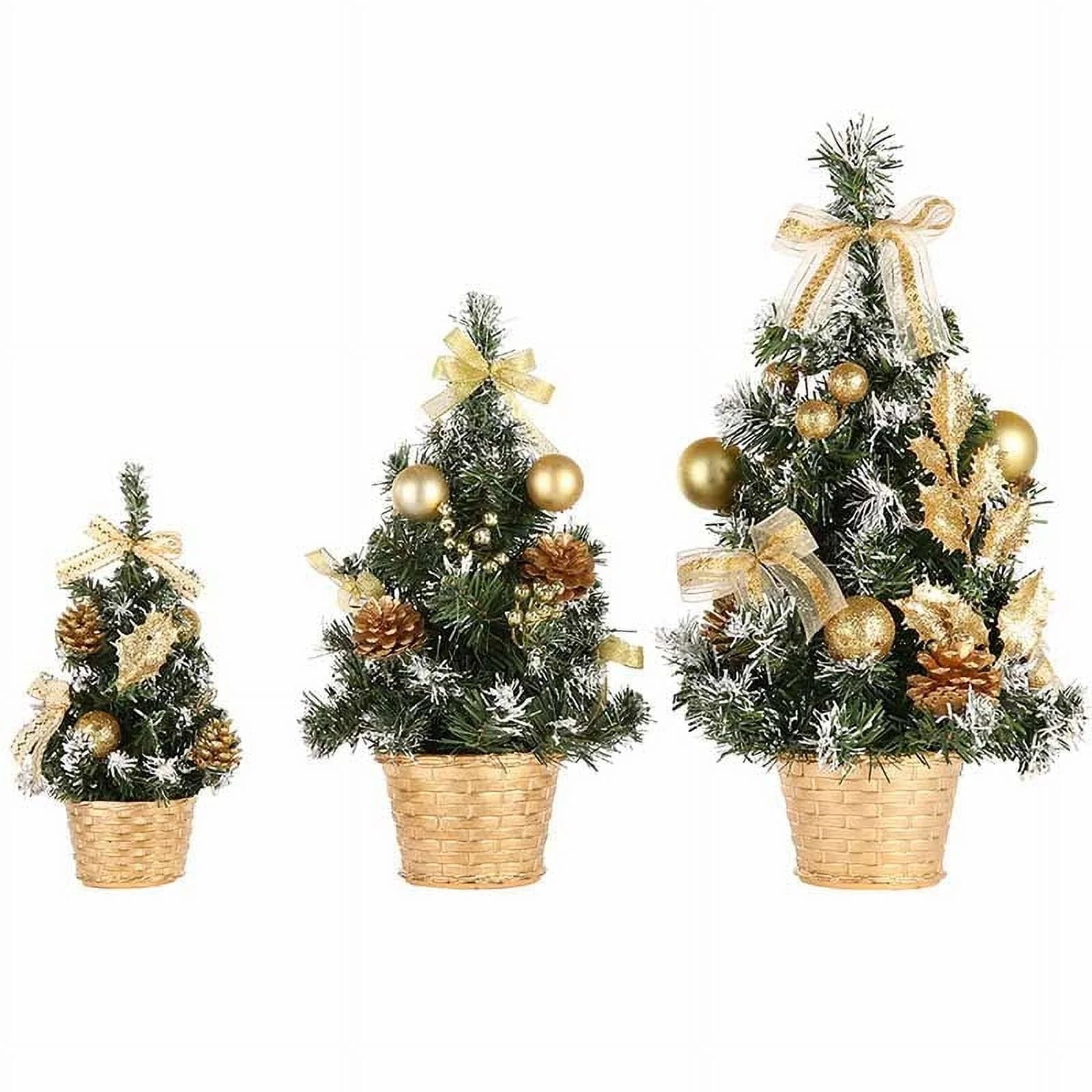 Clearance! Mini Artificial Christmas Tree Christmas Decoration for Table and Desk Tops Small Christmas Pine Tree Perfect Tabletop Xmas Decoration for Your Home and Office