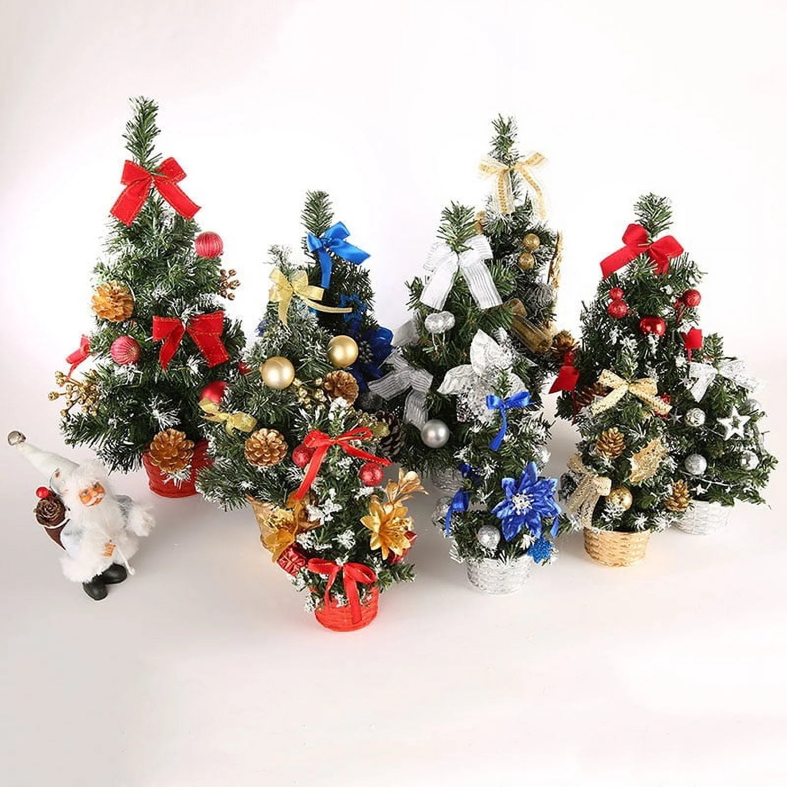 Clearance! Mini Artificial Christmas Tree Christmas Decoration for Table and Desk Tops Small Christmas Pine Tree Perfect Tabletop Xmas Decoration for Your Home and Office